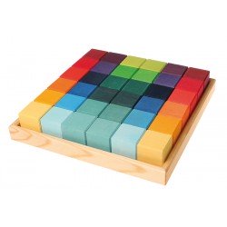 Grimms 36 Cubes Puzzle - Rainbow
