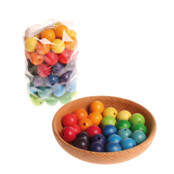 Grimms Threading Beads - Rainbow Medium
