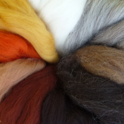 Merino Wool  - Hair Colours Mix