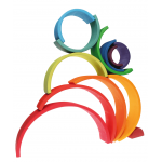 Grimms 12 Piece Tunnel - Rainbow