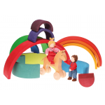 Grimms 12 Piece Tunnel - Rainbow