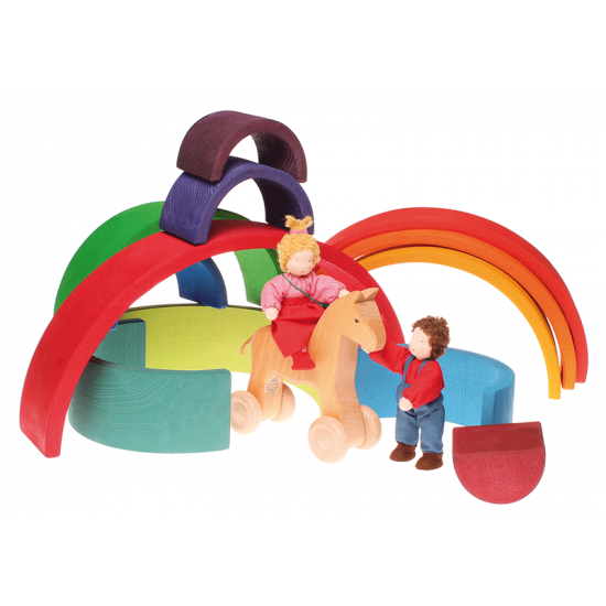 Grimms 12 Piece Tunnel - Rainbow