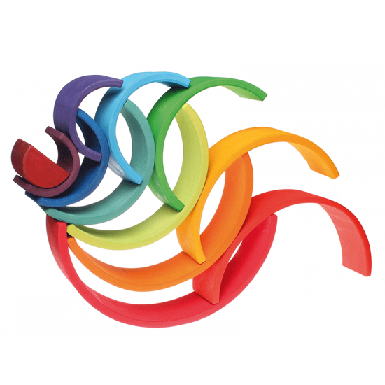 Grimms 12 Piece Tunnel - Rainbow