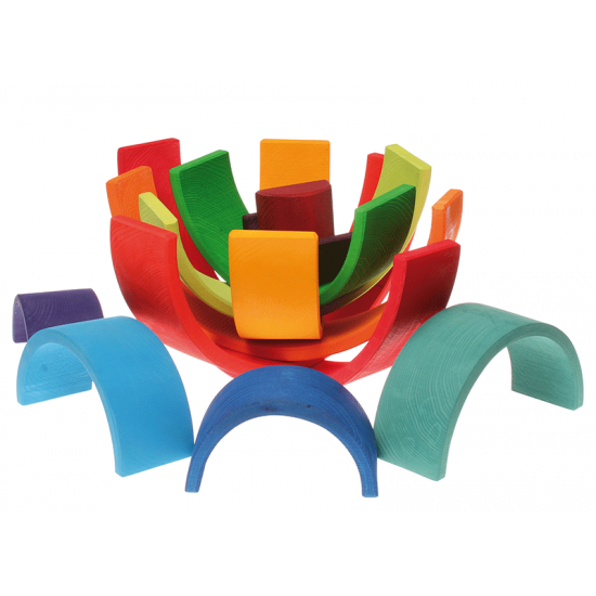 Grimms 12 Piece Tunnel - Rainbow