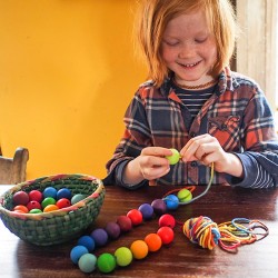 Grimms Threading Beads - Rainbow Large