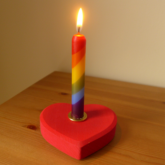Grimms HEART Candle HOLDER 