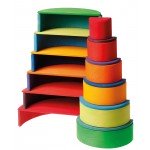 Grimms 12 Piece Tunnel - Rainbow