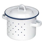 Gluckskafer Enamel Saucepan Tall