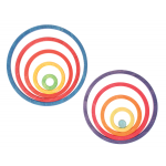 Grimms Concentric Circles & Rings - Rainbow