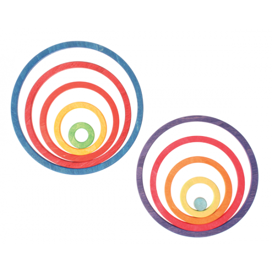 Grimms Concentric Circles & Rings - Rainbow