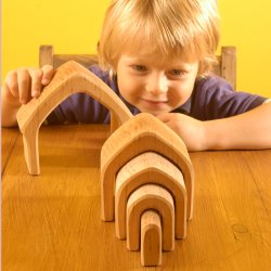 Grimms Stacking House - Natural 
