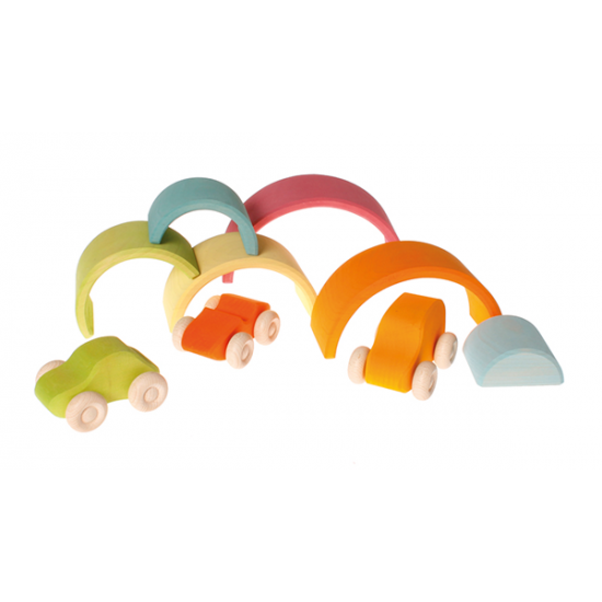Grimms 6 Piece Tunnel - Pastel 