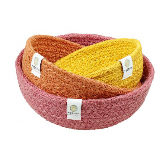 Jute Mini Bowl Set - Fire