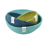 Jute Mini Bowl Set - Ocean