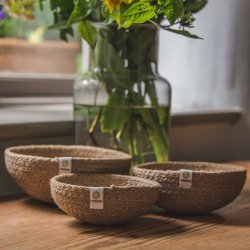 Jute Mini Bowl Set - Natural