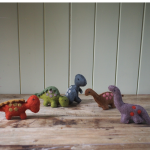 Papoose Felted Dinosaur Set