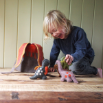 Papoose Felted Dinosaur Set