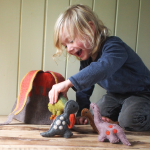 Papoose Felted Dinosaur Set