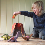 Papoose Felted Dinosaur Set