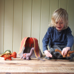 Papoose Felted Dinosaur Set