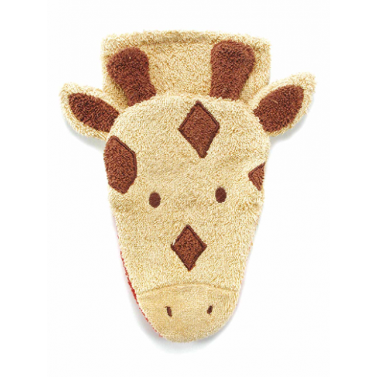 Organic Wash Mitt - Giraffe 