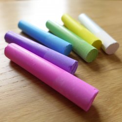 Kitpas Dustless Chalk Basic Colours