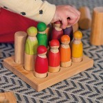 Grimms Stacking Game - Small Rollers Natural