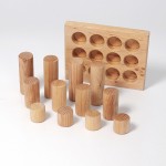 Grimms Stacking Game - Small Rollers Natural