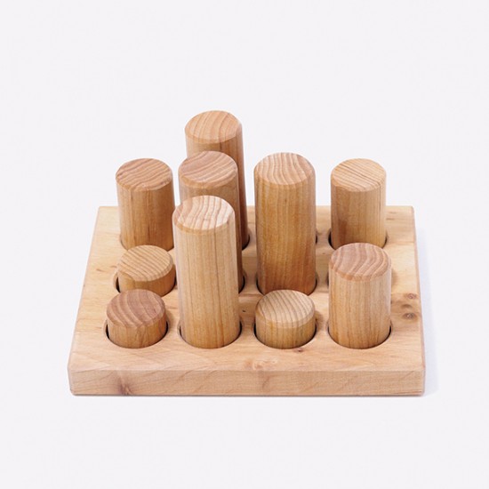 Grimms Stacking Game - Small Rollers Natural