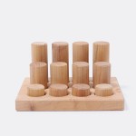 Grimms Stacking Game - Small Rollers Natural