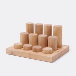 Grimms Stacking Game - Small Rollers Natural
