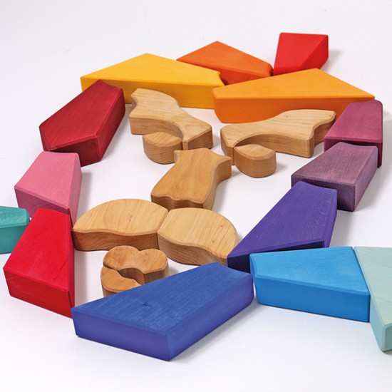 Grimms Building Set - Rainbow Lion 