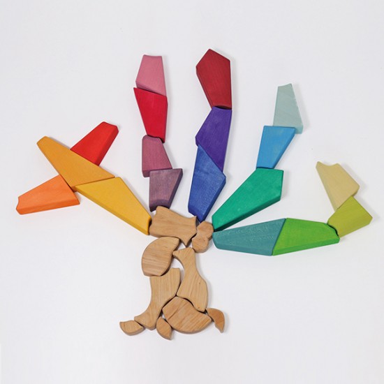 Grimms Building Set - Rainbow Lion 