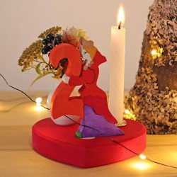 Grimms HEART Candle HOLDER - Large