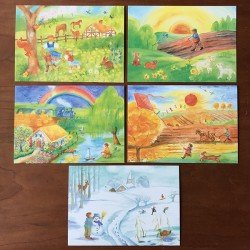 Postcard Set - Dorothea Schmidt - Through The Seasons 