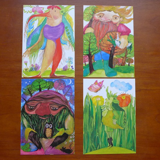 Postcard Set - Mythical Beings 