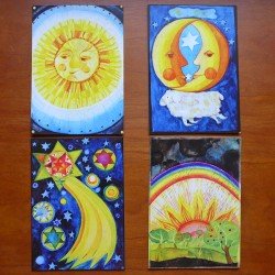 Sky Gazer Postcards (4pcs)
