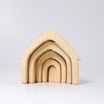 Grimms Stacking House - Natural 