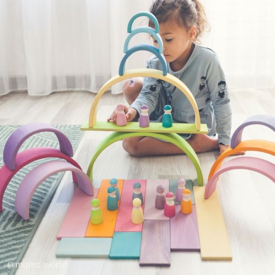 Grimms 12 Piece Tunnel - Pastel 
