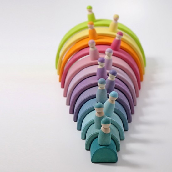 Grimms 12 Piece Tunnel - Pastel 
