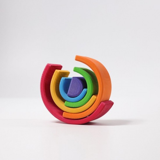 Grimms 6 Piece Tunnel - Rainbow