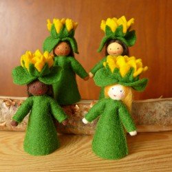 Ambrosius Fairy Sunflower on Head (Green)