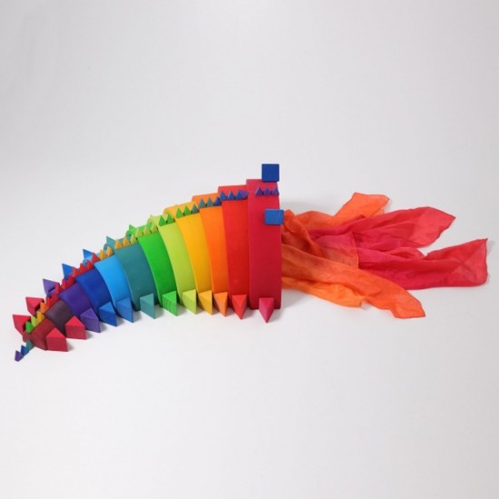 Grimms 12 Piece Tunnel - Rainbow