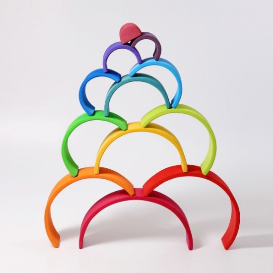 Grimms 12 Piece Tunnel - Rainbow