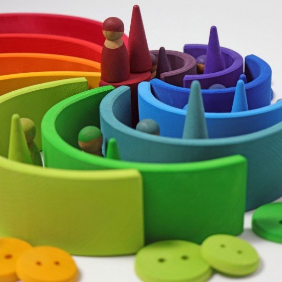 Grimms 12 Piece Tunnel - Rainbow