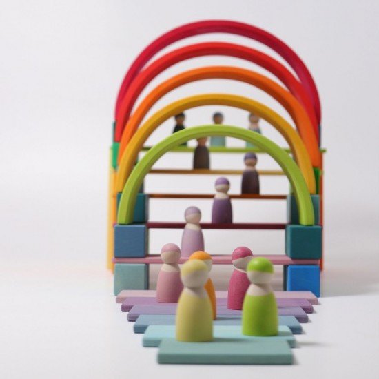 Grimms 12 Piece Tunnel - Rainbow