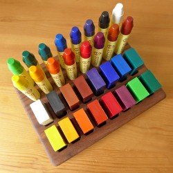 Treasures from Jennifer Walnut Crayon Stand 16 + 16  - Stand Only