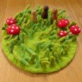 Felted Play Mat -  Fairy Garden