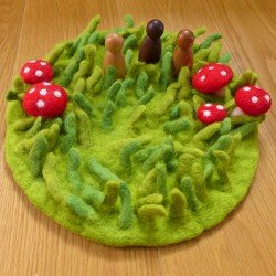 Felted Play Mat -  Fairy Garden