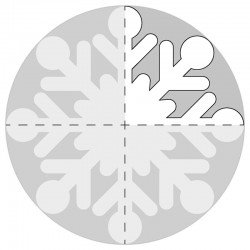 Ice Crystal Circular Paper 100 Sheets